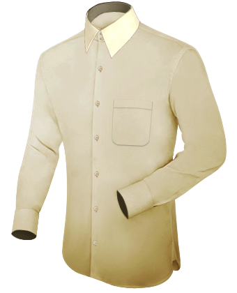 Camisas De Cuello Mao Hombre with French Collar 2 Button
