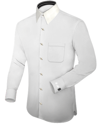 Camisas De Hombre De Boda with French Collar 1 Button
