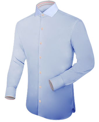 Camisas De Traje with Italian Collar 1 Button