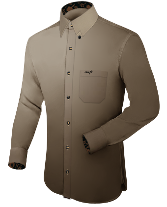 Camisas Medida 3d with Hidden Button