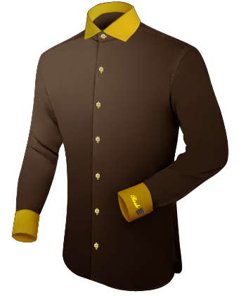 Camisas Medida Madrid with Italian Collar 1 Button