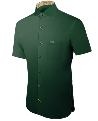 Camisas Naranjas with Italian Collar 1 Button