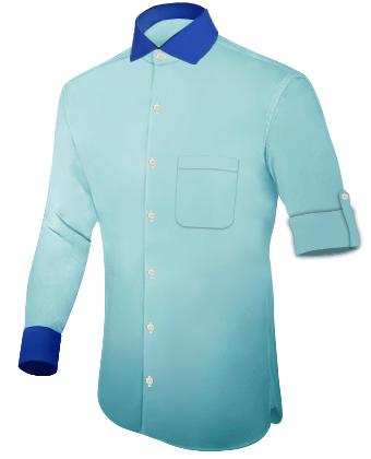 Camisas Y Uniformes with Italian Collar 1 Button