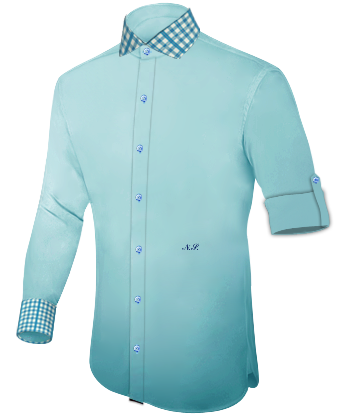 Ingles Cartagena Camisas De Caballero with Italian Collar 1 Button