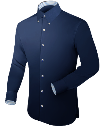 Camisa Con Monograma with Italian Collar 1 Button