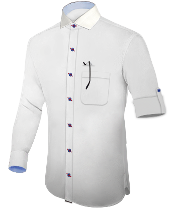Tienda De Camisa Online with Italian Collar 1 Button
