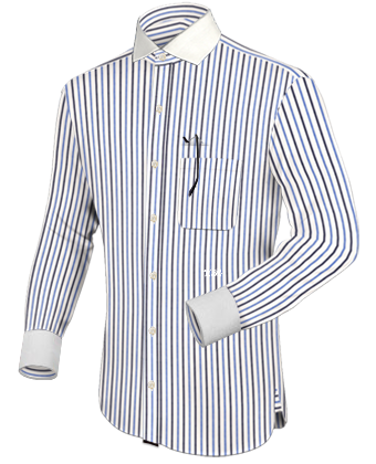Tienda Online Camisas Vestir with Italian Collar 1 Button