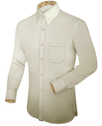Venta De Camisas A Medida with French Collar 2 Button