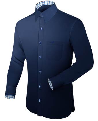 Camisas Caballeros with French Collar 2 Button