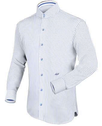 Camisas A Medida Madrid with Italian Collar 2 Button