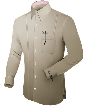 Camisas Hombre with French Collar 2 Button