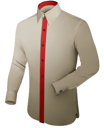 1940 Camisas A Medida with French Collar 2 Button