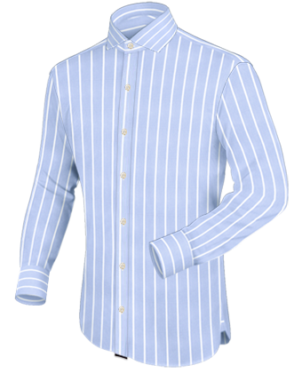 Camisa Blanca Pirata with Italian Collar 1 Button