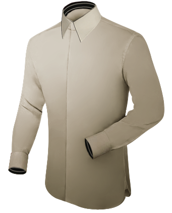 Camisa Cuello Italiano with French Collar 1 Button