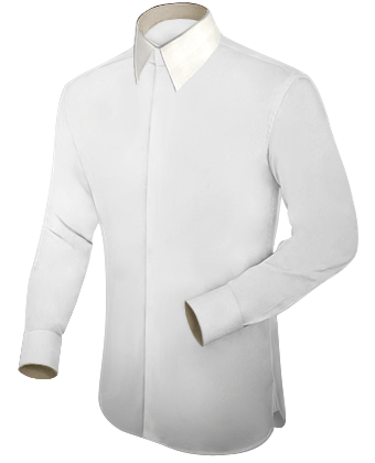 Camisa Cuello Mao with French Collar 1 Button