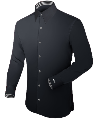 Hombre Con Camisa with French Collar 1 Button