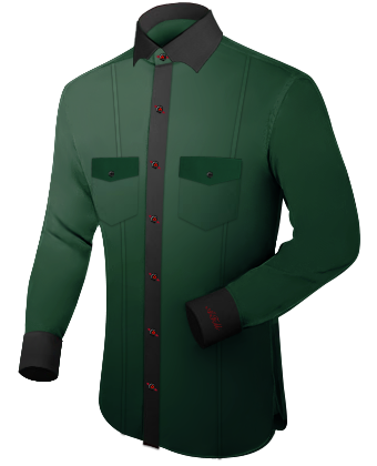 Camisa Vaquera Pink Fuchsia Para Hombres with Batman Collar