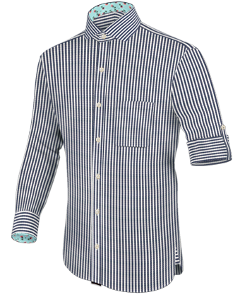 Camisas A Medida En Barcelona with Italian Collar 1 Button