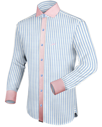 Camisas A Medidas Baratas with Italian Collar 2 Button