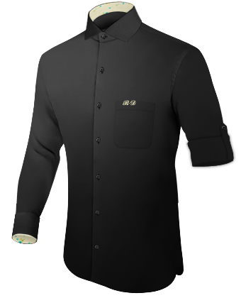 Camisas Barato Bilbao with Italian Collar 1 Button