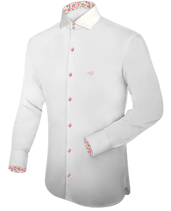 Camisas Cuello Blanco with Italian Collar 2 Button